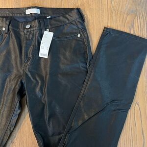 Mens Urban outfitters faux leather pants size 34x32
